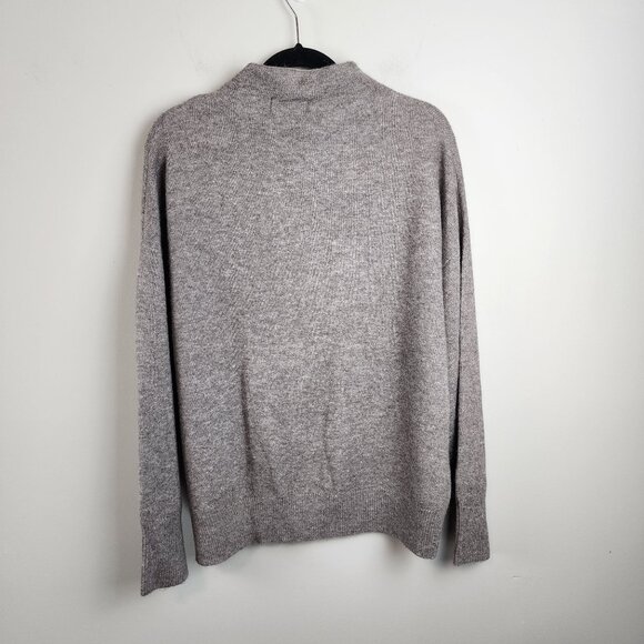 New Karen Kane women Medium mock neck gray sweater soft cozy - Picture 6 of 12